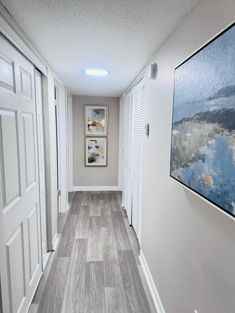 Hallway walls painted