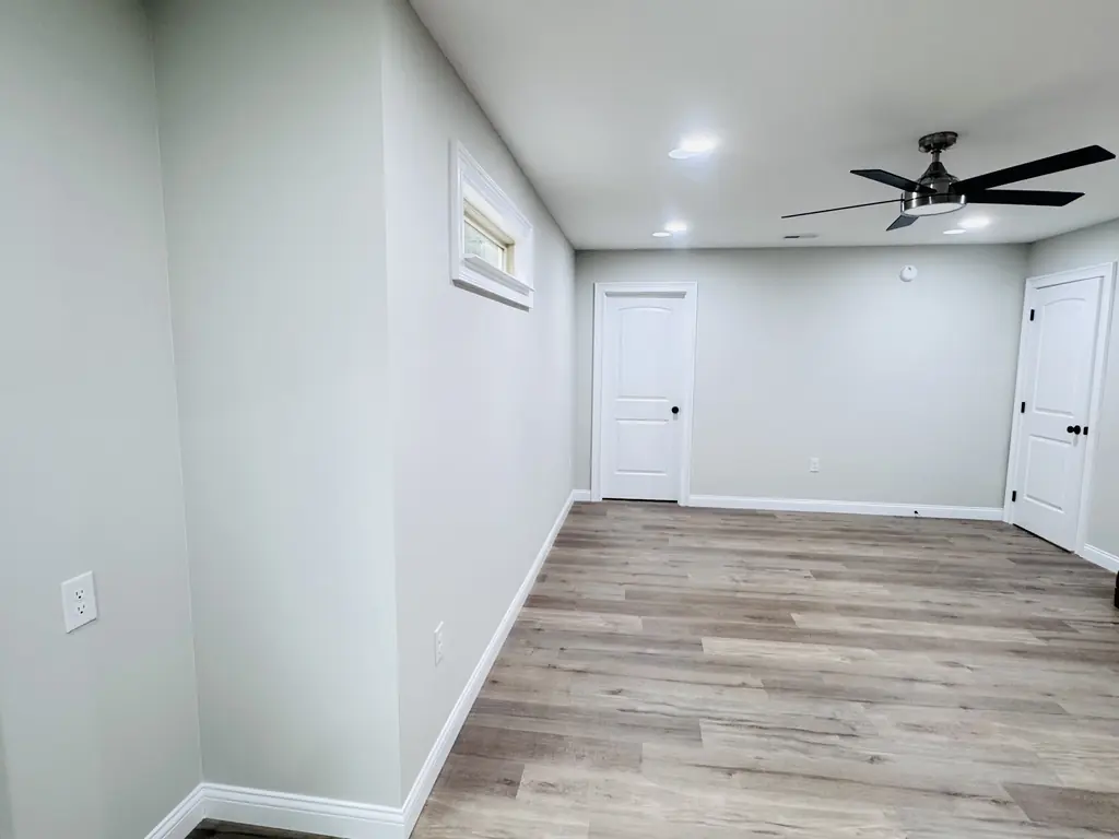 Living room walls painted gray